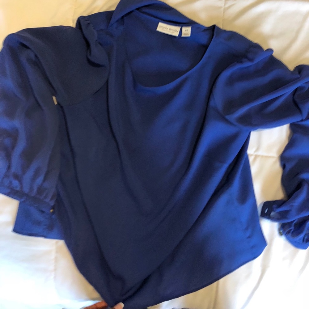 Royal blue blouse